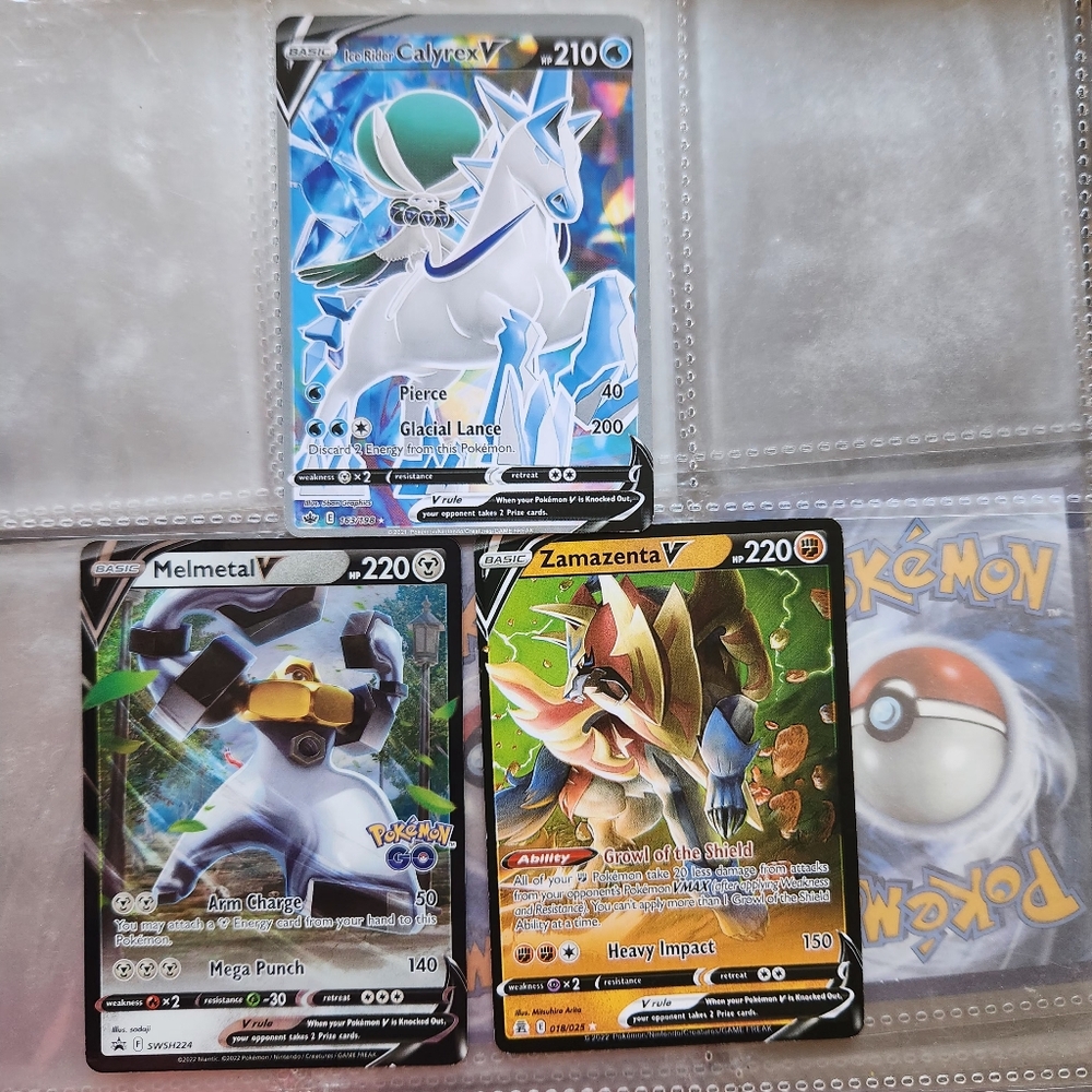 ​3 Card Pokémon TCG Lot: Charmander, Vulpix, Cobalion - Check Photos